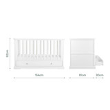 CuddleCo Beaumont 2 Piece Room Set - White