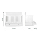 CuddleCo Beaumont Grand 2 Piece Room Set - White