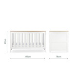 CuddleCo Burford 3 Piece Room Set - White/Oak