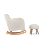 CuddleCo Etta Nursing Chair & Footstool - Boucle Off White