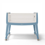 SnuzPod Studio Bedside Crib with Mattress - Santorini Sky