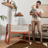 SnuzPod Studio Bedside Crib with Mattress - Florence Ember
