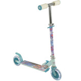 MV Sports Frozen 2 Folding Inline Scooter with Light Up Wheels