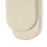Little Green Sheep Twin Pack Moses Basket Fitted Sheets - Linen