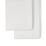 Little Green Sheep Twin Pack Crib Fitted Sheets - White