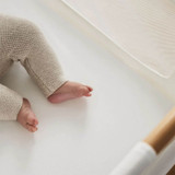 Little Green Sheep Twin Pack Crib Fitted Sheets - White