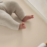 Little Green Sheep Twin Pack Crib Fitted Sheets - Linen
