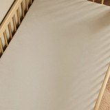 Little Green Sheep Twin Pack Cot Bed Fitted Sheets - Linen