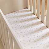 CuddleCo 4-Piece Cot Bed Bedding Set - Cashmere Meadow
