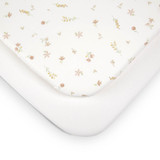 CuddleCo Universal Crib/Co Sleeper Sheets (2 Pack) - Cashmere Meadow