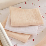 CuddleCo Universal Crib/Co Sleeper Bedding Set - Ditsy Cherry