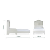 CuddleCo Single Bed with Storage - House