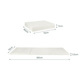 CuddleCo Tumble Play Mat 180 x 75cm - Pebble