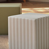 CuddleCo 2 Piece Soft Play Cubes - Cookie Stripe/Olive