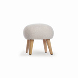 CuddleCo Etta Footstool - Boucle Mushroom