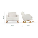 CuddleCo Etta Cuddle Chair - Boucle Off White