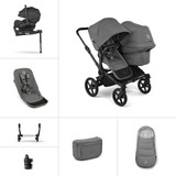Bugaboo Donkey 6 Double Ultimate Pushchair Bundle - Moon Grey