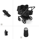 Bugaboo Donkey 6 Twin Essential Pushchair Bundle - Heritage Black