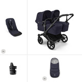 Bugaboo Donkey 6 Twin Essential Pushchair Bundle - Deep Indigo