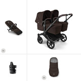 Bugaboo Donkey 6 Twin Essential Pushchair Bundle - Cocoa Brown