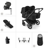 Bugaboo Donkey 6 Twin Ultimate Pushchair Bundle - Heritage Black