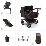 Bugaboo Donkey 6 Twin Ultimate Pushchair Bundle - Cocoa Brown