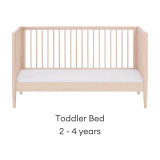 Gaia Baby Eos Cot Bed - All Natural Ash