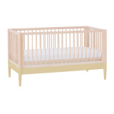 Gaia Baby Eos Cot Bed - Primrose Yellow/Natural Ash