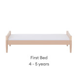 Gaia Baby Eos Cot Bed - Powder Blush/Natural Ash