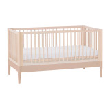 Gaia Baby Eos Cot Bed - Powder Blush/Natural Ash