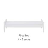 Gaia Baby Eos Cot Bed - All White