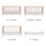 Gaia Baby Eos 2 Piece Room Set - White/Natural