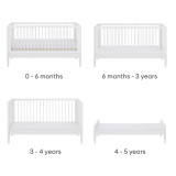 Gaia Baby Eos 2 Piece Room Set - All White