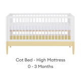 Gaia Baby Eos 2 Piece Room Set - Primrose Yellow/White