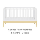 Gaia Baby Eos 2 Piece Room Set - Primrose Yellow/White