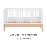 Gaia Baby Eos 2 Piece Room Set - Powder Blush/White