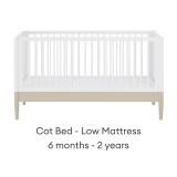 Gaia Baby Eos 2 Piece Room Set - Desert Sage/White