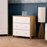 Obaby Nika Changing Unit - Oak & White