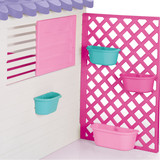 Dolu Garden Playhouse With Fence - Pink/White