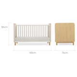 CuddleCo Remi 2 Piece Room Set - Oak/Cashmere