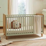 CuddleCo Remi 2 Piece Room Set - Oak/Green