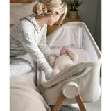 Mamas & Papas Lua Bedside Crib - Fawn (Outlet)