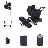 Bugaboo Donkey 6 Single Pebble 360 Pro2 Ultimate Pushchair Bundle - Deep Indigo