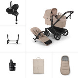 Bugaboo Donkey 6 Single Pebble 360 Pro2 Ultimate Pushchair Bundle - Desert Taupe