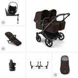 Bugaboo Donkey 6 Twin Cloud T Ultimate Pushchair Bundle - Cocoa Brown