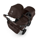 Bugaboo Donkey 6 Twin Pebble 360 Pro2 Ultimate Pushchair Bundle - Cocoa Brown