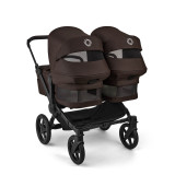 Bugaboo Donkey 6 Twin Pebble 360 Pro2 Ultimate Pushchair Bundle - Cocoa Brown