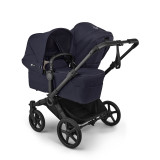 Bugaboo Donkey 6 Twin Pebble 360 Pro2 Travel System - Deep Indigo