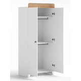Little Acorns Classic Two-Door Wardrobe - White/Oak