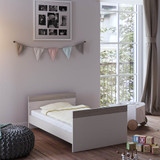 Little Acorns Burlington Cot Bed - Cashmere/Grey Ash